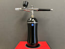Mini Handheld Compressor with 0.3 mm Dual Action Airbrush Signature Black Version HB11