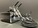 Portable Mini Compressor with 0.3 mm Dual Action Airbrush Signature Black Version HS-317DCKF [Battery Operated]