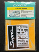 1/24 Scale Kit: Toyota Supra JZA80 TRD Sticker Set ZD001