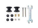 [15529] Low Friction Plastic Double Rollers (Black/13-13 mm)