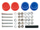 [15457] Low Friction Plastic Double Rollers (Red & Blue / 13-12 mm)