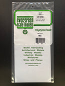 0.50 mm Opaque White Thick Polystyrene Siding Sheets 15 cm x 30 cm 聚苯乙烯壁板