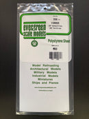 0.50 mm Opaque White Thick Polystyrene Siding Sheets 15 cm x 30 cm 聚苯乙烯壁板