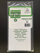 0.50 mm Opaque White Thick Polystyrene Siding Sheets 15 cm x 30 cm 聚苯乙烯壁板