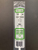 35 cm Opaque White Polystyrene Half Round Strips 聚苯乙烯半圓條