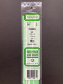 35 cm Opaque White Polystyrene Channels 聚苯乙烯C字型槽條