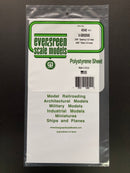 1.0 mm Opaque White Thick Polystyrene Siding Sheets 15 cm x 30 cm 聚苯乙烯壁板