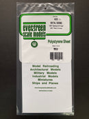 1.0 mm Opaque White Thick Polystyrene Metal Style Siding Sheets  (Corrugated) 15 cm x 30 cm
