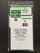 1.0 mm Opaque White Thick Polystyrene Metal Style Siding Sheets  (Corrugated) 15 cm x 30 cm