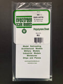 1.0 mm Opaque White Thick Polystyrene Board & Batten Siding Sheets 15 cm x 30 cm