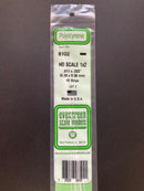 35 cm Opaque White Scale Strip Polystyrene HO Scale 3.5 mm = 1'0 (1:87 火車模型比例) 聚苯乙烯條