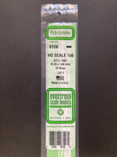 35 cm Opaque White Scale Strip Polystyrene HO Scale 3.5 mm = 1'0 (1:87 火車模型比例) 聚苯乙烯條