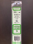 35 cm Opaque White Scale Strip Polystyrene HO Scale 3.5 mm = 1'0 (1:87 火車模型比例) 聚苯乙烯條