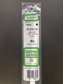 35 cm Opaque White Scale Strip Polystyrene HO Scale 3.5 mm = 1'0 (1:87 火車模型比例) 聚苯乙烯條