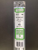 35 cm Opaque White Scale Strip Polystyrene HO Scale 3.5 mm = 1'0 (1:87 火車模型比例) 聚苯乙烯條
