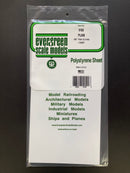 Plain Opaque White Polystyrene Sheets 15 cm x 30 cm 聚苯乙烯改造板