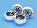 [95115] Fully Cowled Mini 4WD 25th Anniversary White Tires & Black Plated Wheels