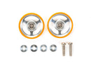 [95349] 17 mm Aluminium Rollers w/Plastic Rings (Orange)