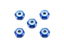 [95459] 2 mm Aluminum Lock Nut (Dark Blue, 5 pcs.)