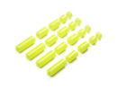 [95496] Lightweight Plastic Spacer Set (12/6.7/6/3/1.5 mm) (Fluorescent Yellow)