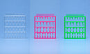 H-Eyes [4] Standard Size (Corner) 機器人 人型專用透明眼睛膠片組 (角) [4] OP-281 ~ OP-283