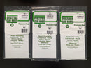 0.75 mm Opaque White Thick Polystyrene Passenger Car Siding Sheets 15 cm x 30 cm
